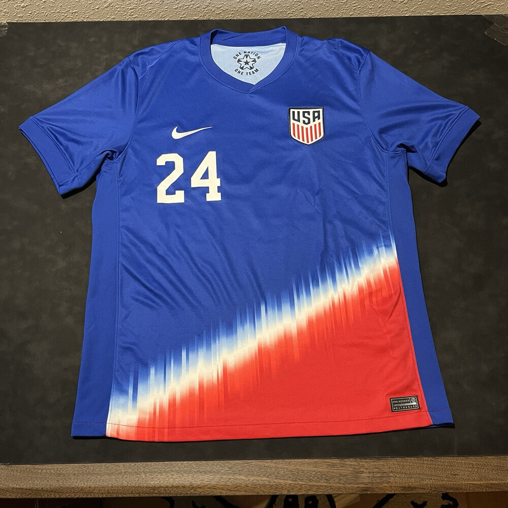 Nike USWNT Soccer Jersey Cup Away US Women National Team USA 24 Stadium Tie Dye